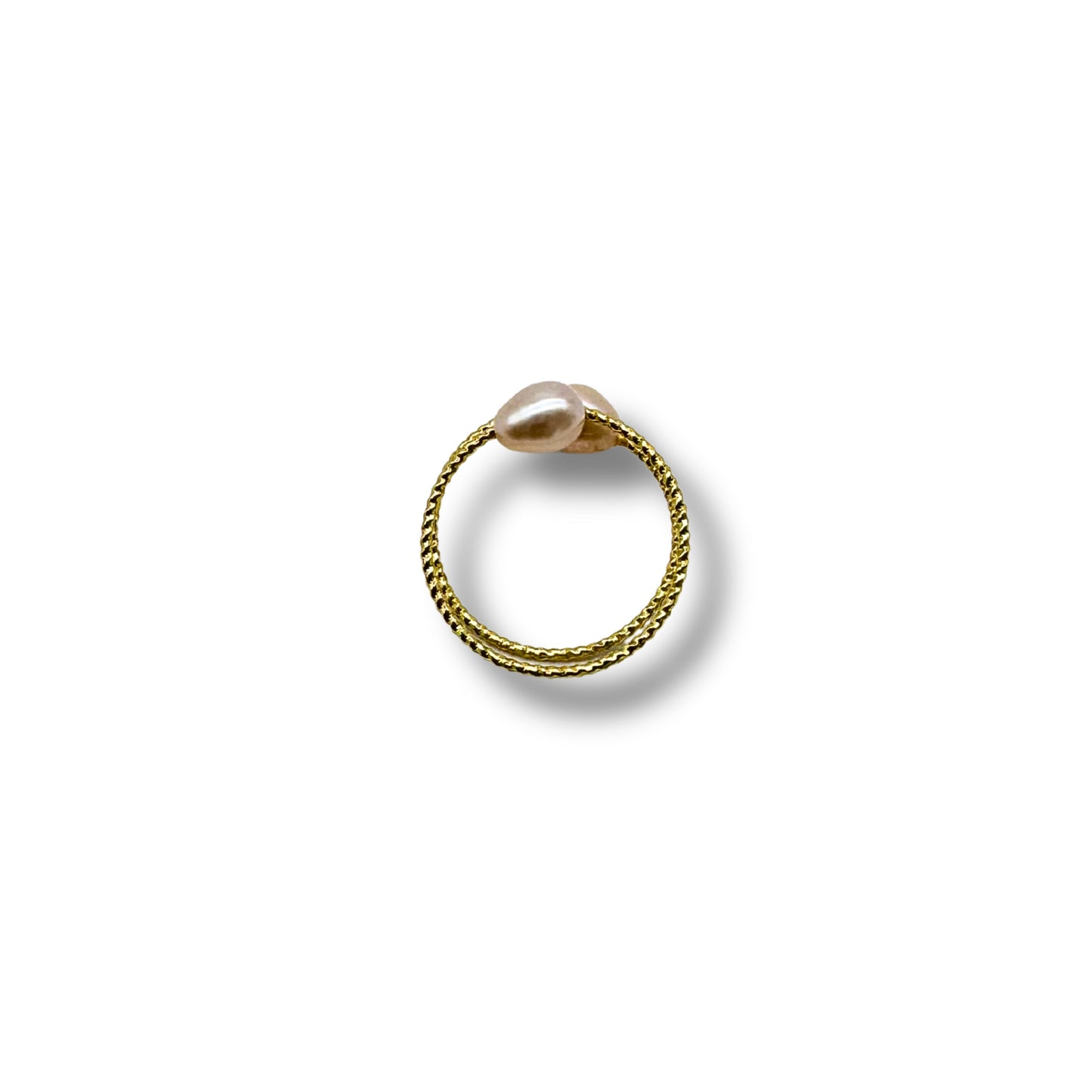 Pearl Coil Ring – Pink