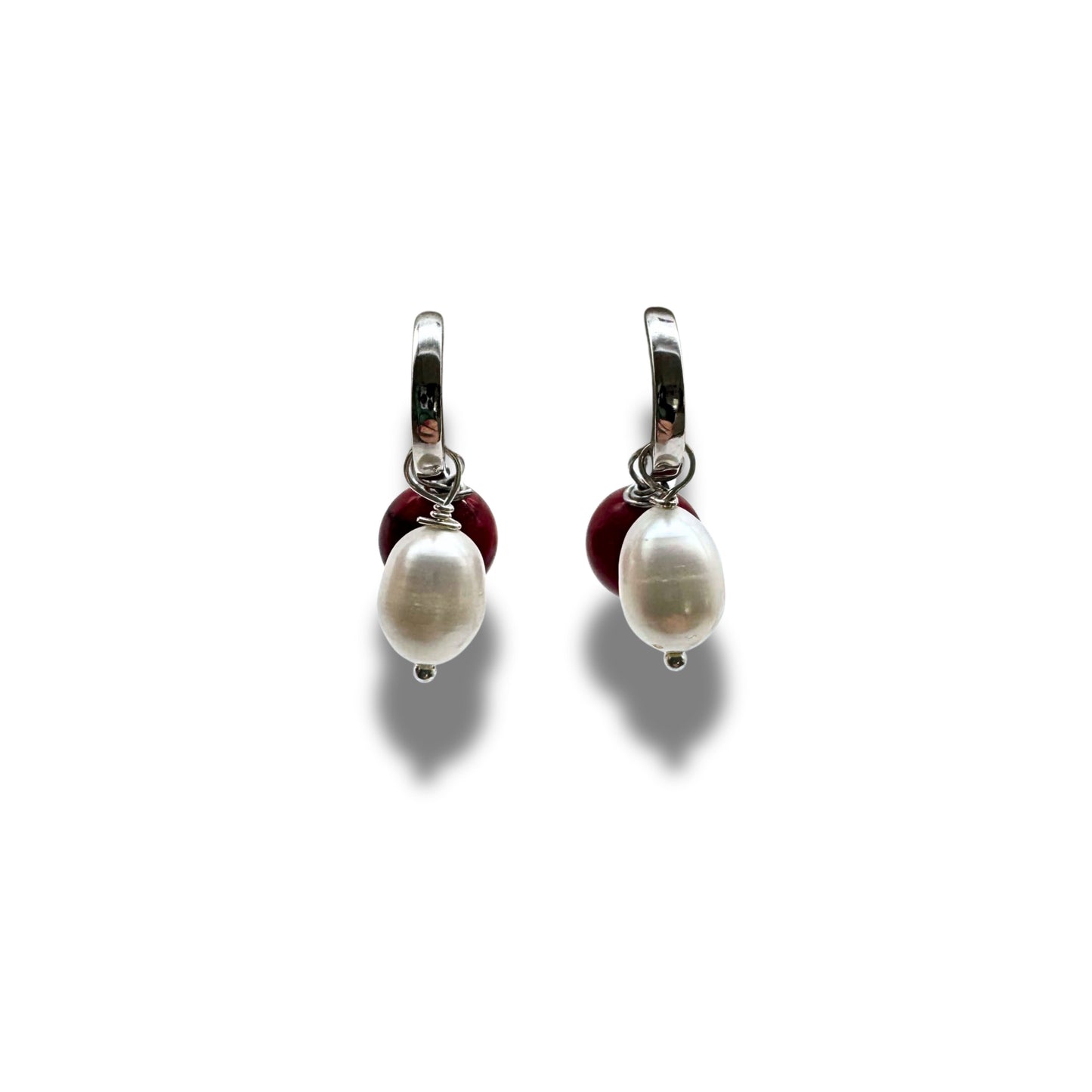 Silver Huggies – Cherry