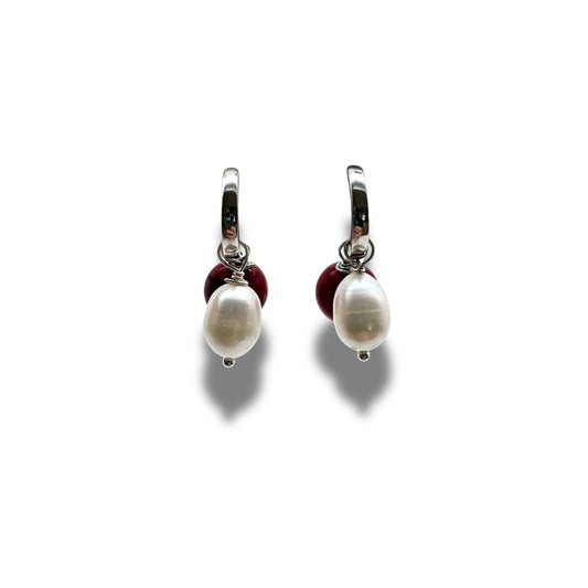 Silver Huggies – Cherry