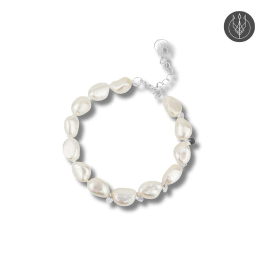 Zahra Pearl Bracelet | Silver – From the Lullu Atelier
