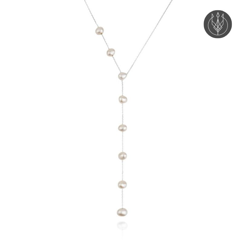 Kirsten Pearl Chain Necklace | Silver – From the Lullu Atelier