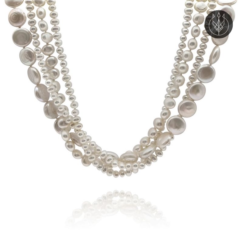 Plutus Multi-Strand Pearl Necklace – From the Lullu Atelier