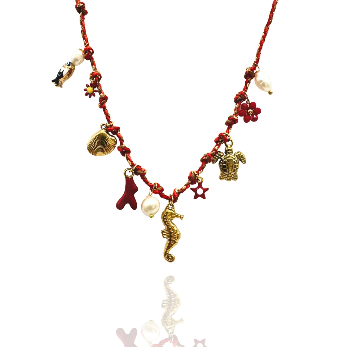 Sea Breeze Necklace – Red