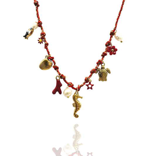 Sea Breeze Necklace – Red