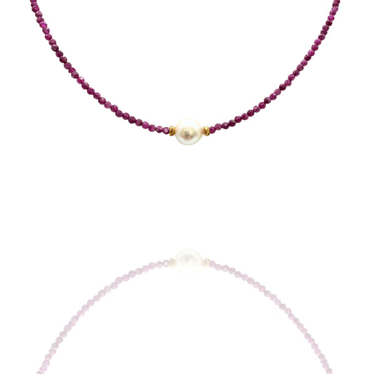 Ruby Pearl Choker