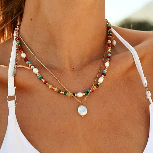 Coin Pearl Chain – Gold