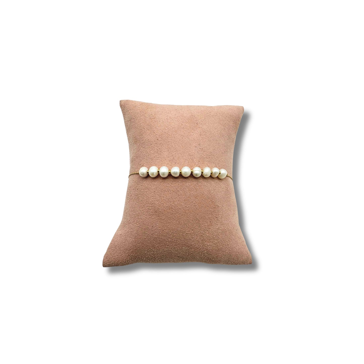 Pearl Chain Bracelet - Gold