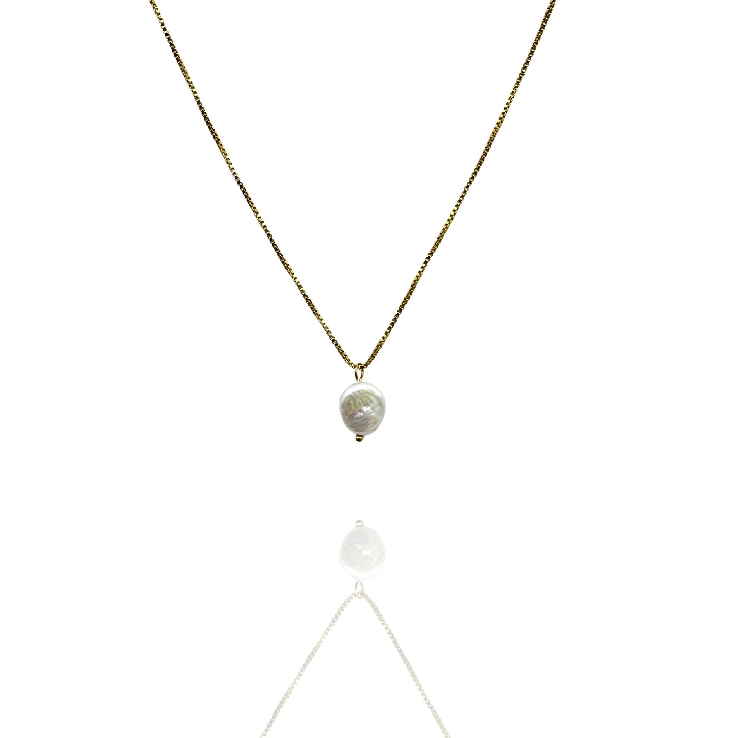 Coin Pearl Chain – Gold