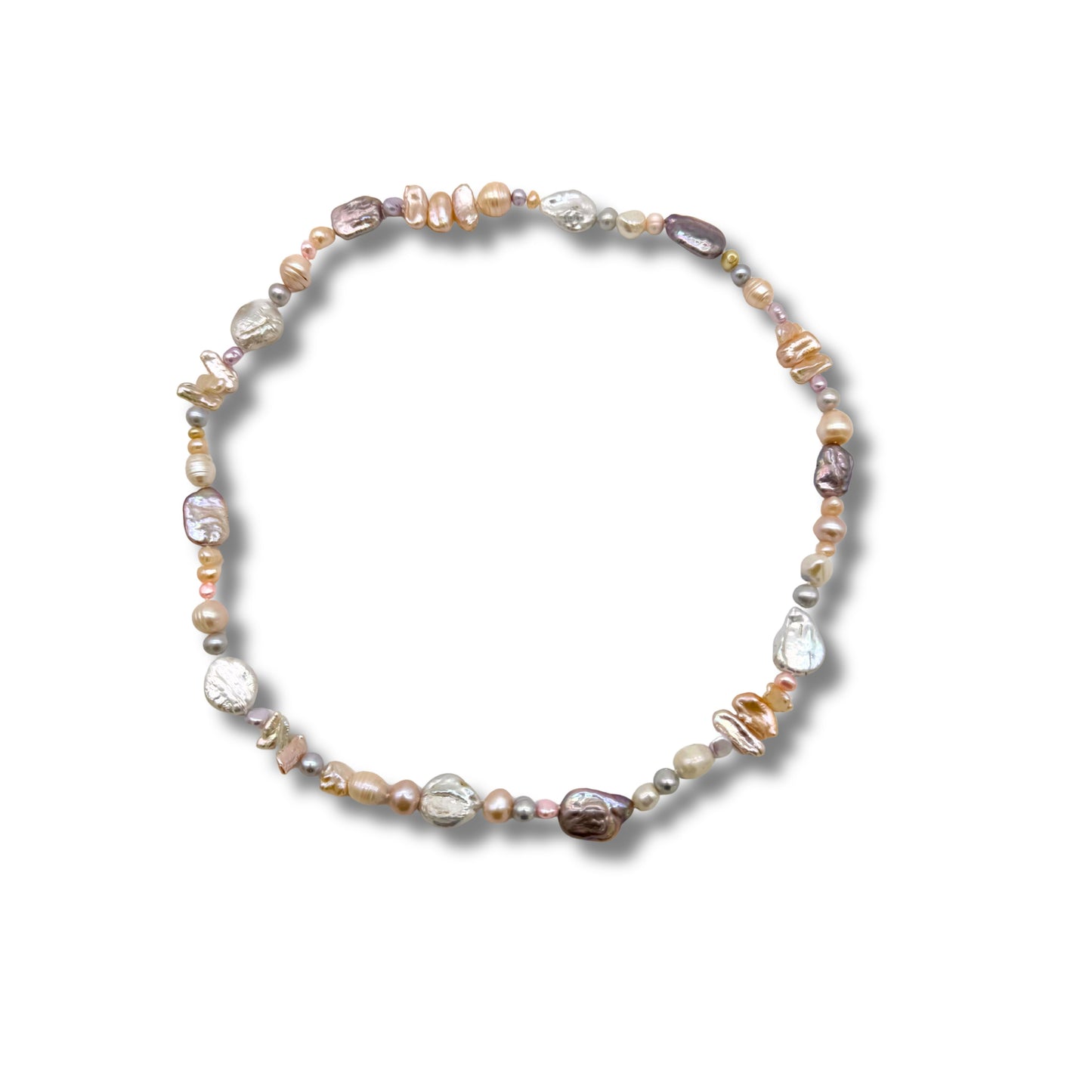 Mixers Pearl Necklace - Pink