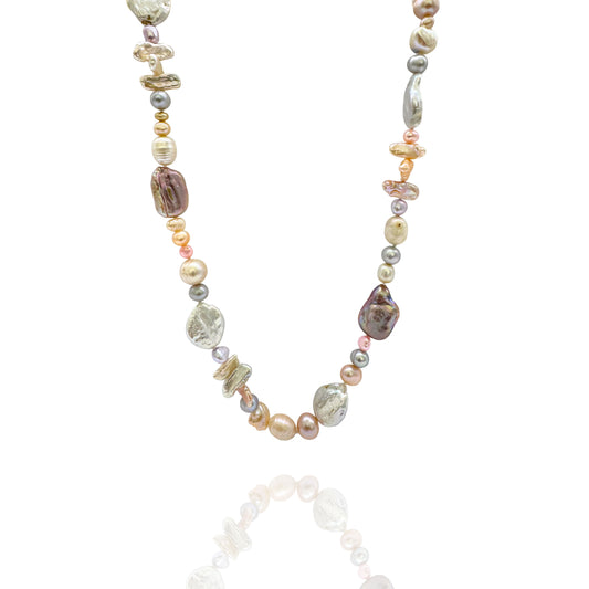 Mixers Pearl Necklace - Pink