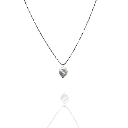 Coin Pearl Chain – Silver
