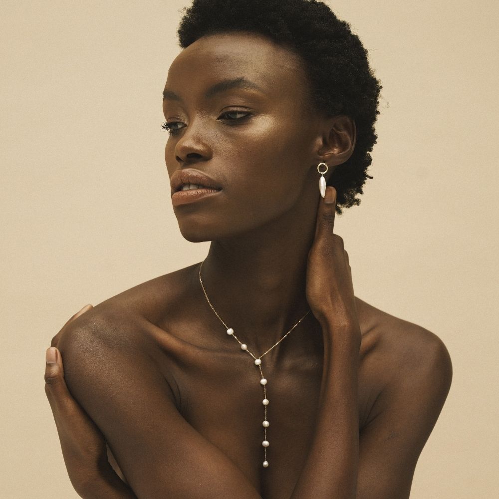 Kirsten Pearl Chain Necklace | Silver – From the Lullu Atelier